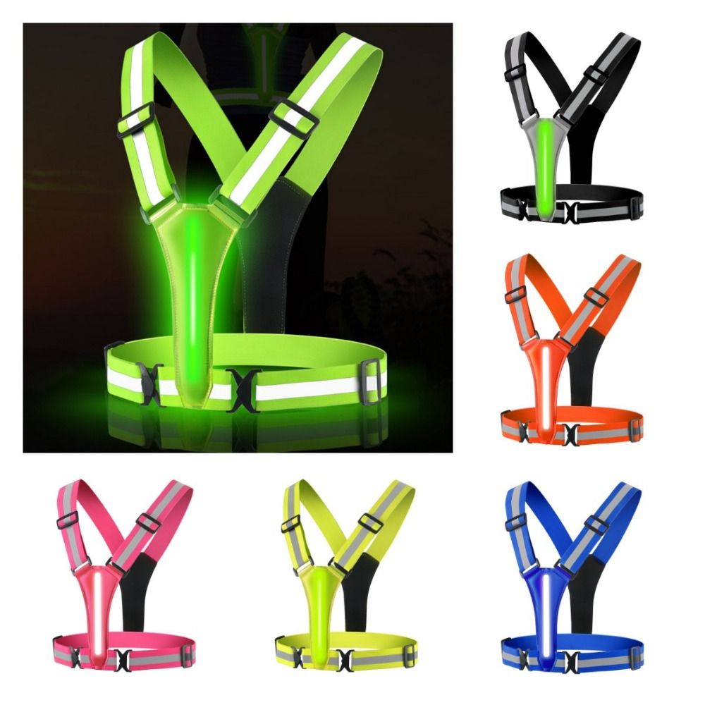 Running Visibility Gear - USB ile Şarj Edilebilen, Yüksek Görünürlüğe