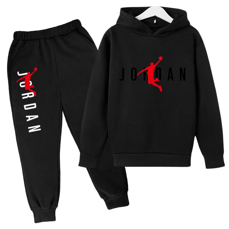 Running Gear Kids - Çocuk Kapüşonlu Eşofman Takımı, Koşu Kıyafetleri,