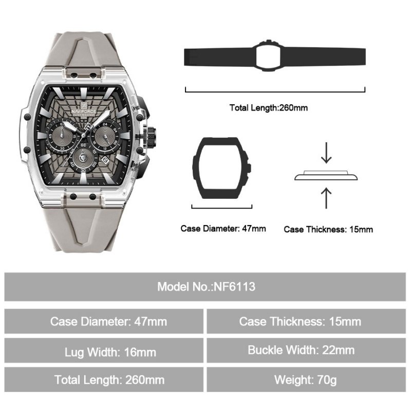 NF6113 NAVIFORCE Erkek Çok Fon - Running Watch incelemesi ve fiyatı